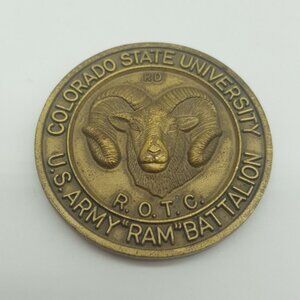 Colorado State University US Army Ram Battalion ROTC Challenge Coin
